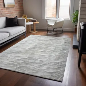 Machine Washable Indoor/Outdoor Pacifica Taupe 2\'6\" x 3\'10\" Rug