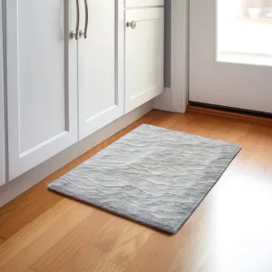 Machine Washable Indoor/Outdoor Pacifica Taupe 1\'8\" x 2\'6\" Rug