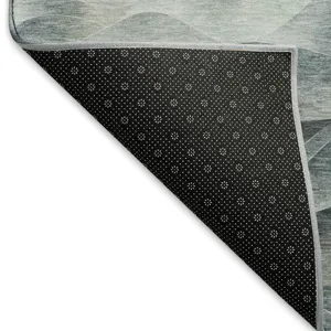 Machine Washable Indoor/Outdoor Pacifica Teal 8\' x 10\' Rug