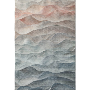 Machine Washable Indoor/Outdoor Pacifica Teal Rug