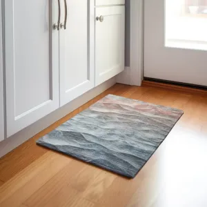 Machine Washable Indoor/Outdoor Pacifica Teal 1\'8\" x 2\'6\" Rug