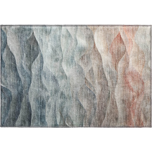 Machine Washable Indoor/Outdoor Pacifica Teal Rug
