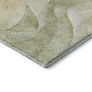 Machine Washable Indoor/Outdoor Pacifica Aloe 2\'3\" x 7\'6\" Runner Rug