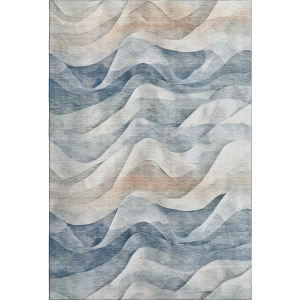 Machine Washable Indoor/Outdoor Pacifica Blue Rug