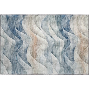 Machine Washable Indoor/Outdoor Pacifica Blue Rug