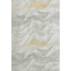 Machine Washable Indoor/Outdoor Pacifica Silver Rug