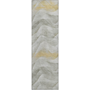 Machine Washable Indoor/Outdoor Pacifica Silver 2'3