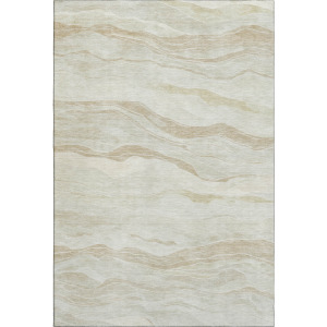 Machine Washable Indoor/Outdoor Pacifica Beige Rug