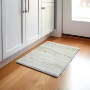 Machine Washable Indoor/Outdoor Pacifica Beige 1\'8\" x 2\'6\" Rug
