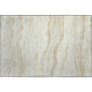 Machine Washable Indoor/Outdoor Pacifica Beige Rug