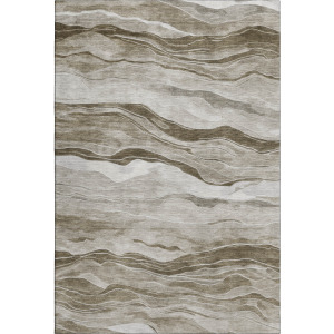Machine Washable Indoor/Outdoor Pacifica Brown Rug