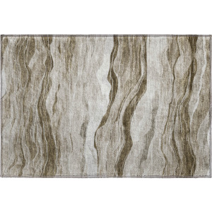 Machine Washable Indoor/Outdoor Pacifica Brown Rug
