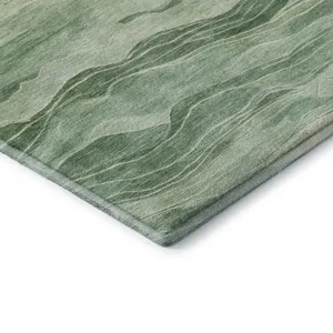 Machine Washable Indoor/Outdoor Pacifica Green 2\'6\" x 3\'10\" Rug
