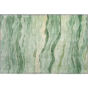 Machine Washable Indoor/Outdoor Pacifica Green Rug