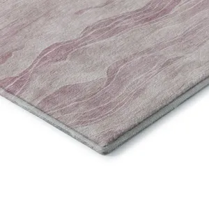 Machine Washable Indoor/Outdoor Pacifica Pink 5\' x 7\'6\" Rug