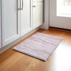 Machine Washable Indoor/Outdoor Pacifica Pink 1\'8\" x 2\'6\" Rug