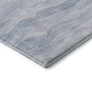 Machine Washable Indoor/Outdoor Pacifica Sky 1\'8\" x 2\'6\" Rug