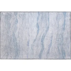 Machine Washable Indoor/Outdoor Pacifica Sky 1\'8\" x 2\'6\" Rug