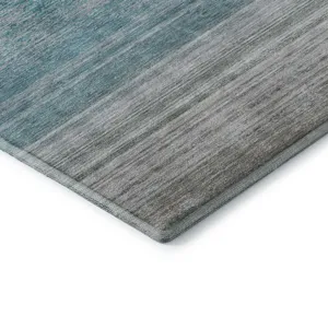 Machine Washable Indoor/Outdoor Pacifica Sky 9\' x 12\' Rug
