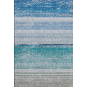 Machine Washable Indoor/Outdoor Pacifica Sky Rug