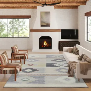 Indoor/Outdoor Phoenix Ivory Washable 8\' x 10\' Rug