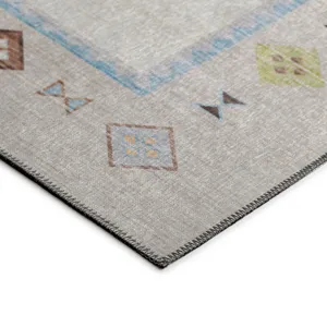 Indoor/Outdoor Phoenix Taupe Washable 8\' x 10\' Rug