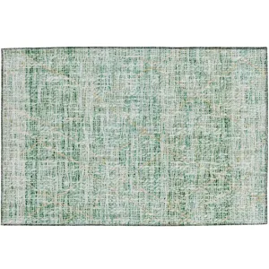 Luxury Washable Indoor/Outdoor Portico Aloe 1\'8\" x 2\'6\" Rug