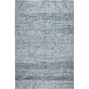 Luxury Washable Indoor/Outdoor Portico Blue Rug