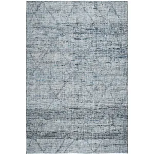 Luxury Washable Indoor/Outdoor Portico Blue 8\' x 10\' Rug