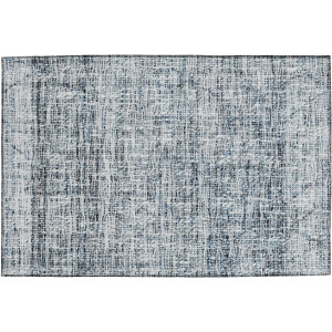 Luxury Washable Indoor/Outdoor Portico Blue Rug