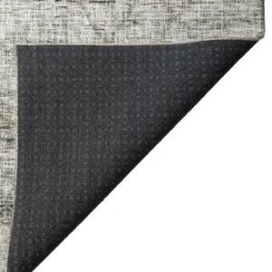 Luxury Washable Indoor/Outdoor Portico Pewter 1\'8\" x 2\'6\" Rug