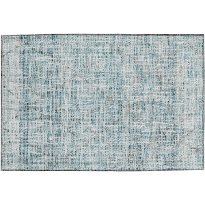 Luxury Washable Indoor/Outdoor Portico Teal Rug