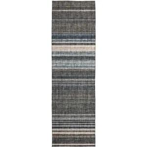 Luxury Washable Indoor/Outdoor Portico Chocolate 2\'3\" x 7\'6\" Runner Rug