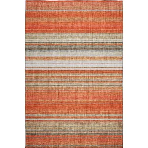 Luxury Washable Indoor/Outdoor Portico Coral 10\' x 14\' Rug