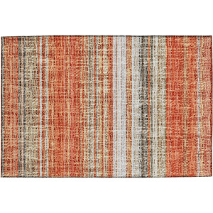 Luxury Washable Indoor/Outdoor Portico Coral Rug