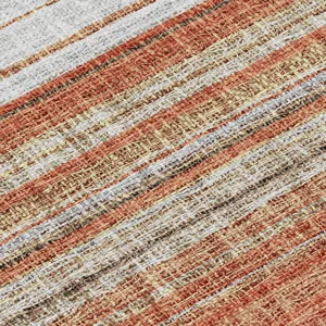 Luxury Washable Indoor/Outdoor Portico Coral 1\'8\" x 2\'6\" Rug