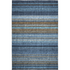 Luxury Washable Indoor/Outdoor Portico Navy Rug