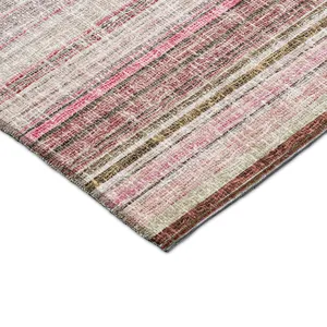 Luxury Washable Indoor/Outdoor Portico Pink 5\' x 7\'6\" Rug