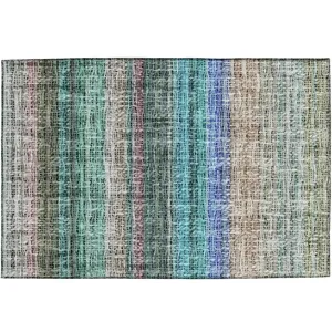 Luxury Washable Indoor/Outdoor Portico Sage 1\'8\" x 2\'6\" Rug