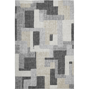 Luxury Washable Indoor/Outdoor Portico Gray Rug