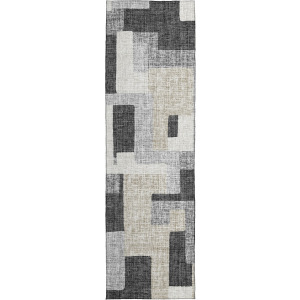 Luxury Washable Indoor/Outdoor Portico Gray 2'3
