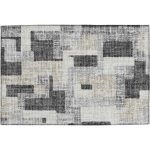 Luxury Washable Indoor/Outdoor Portico Gray Rug