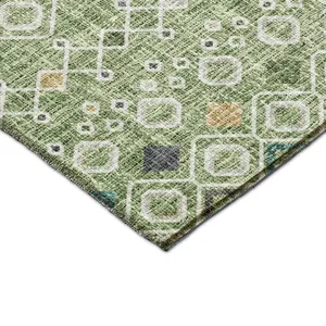 Luxury Washable Indoor/Outdoor Portico Aloe 9\' x 12\' Rug