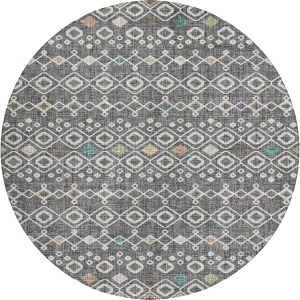 Luxury Washable Indoor/Outdoor Portico Gray Rug