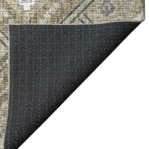 Luxury Washable Indoor/Outdoor Portico Beige 5\' x 7\'6\" Rug