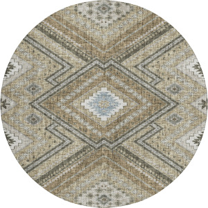 Luxury Washable Indoor/Outdoor Portico Beige Rug
