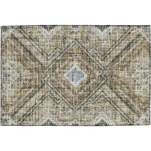 Luxury Washable Indoor/Outdoor Portico Beige Rug