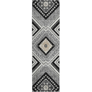 Luxury Washable Indoor/Outdoor Portico Black 2'3