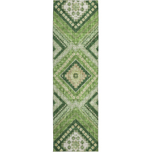 Luxury Washable Indoor/Outdoor Portico Green 2'3