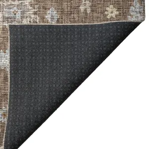 Luxury Washable Indoor/Outdoor Portico Chocolate 8\' x 10\' Rug